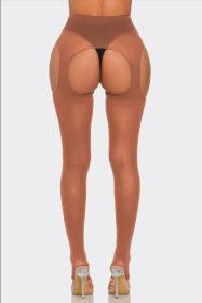 2690 Peekaboo Tights (Color: Honey Beige, size: OS)