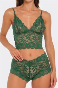 2789 Eye On You 2 Piece Set (Color: Military Green, size: S)
