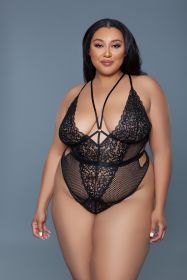 2267 Elise Bodysuit (Color: Black, size: S)